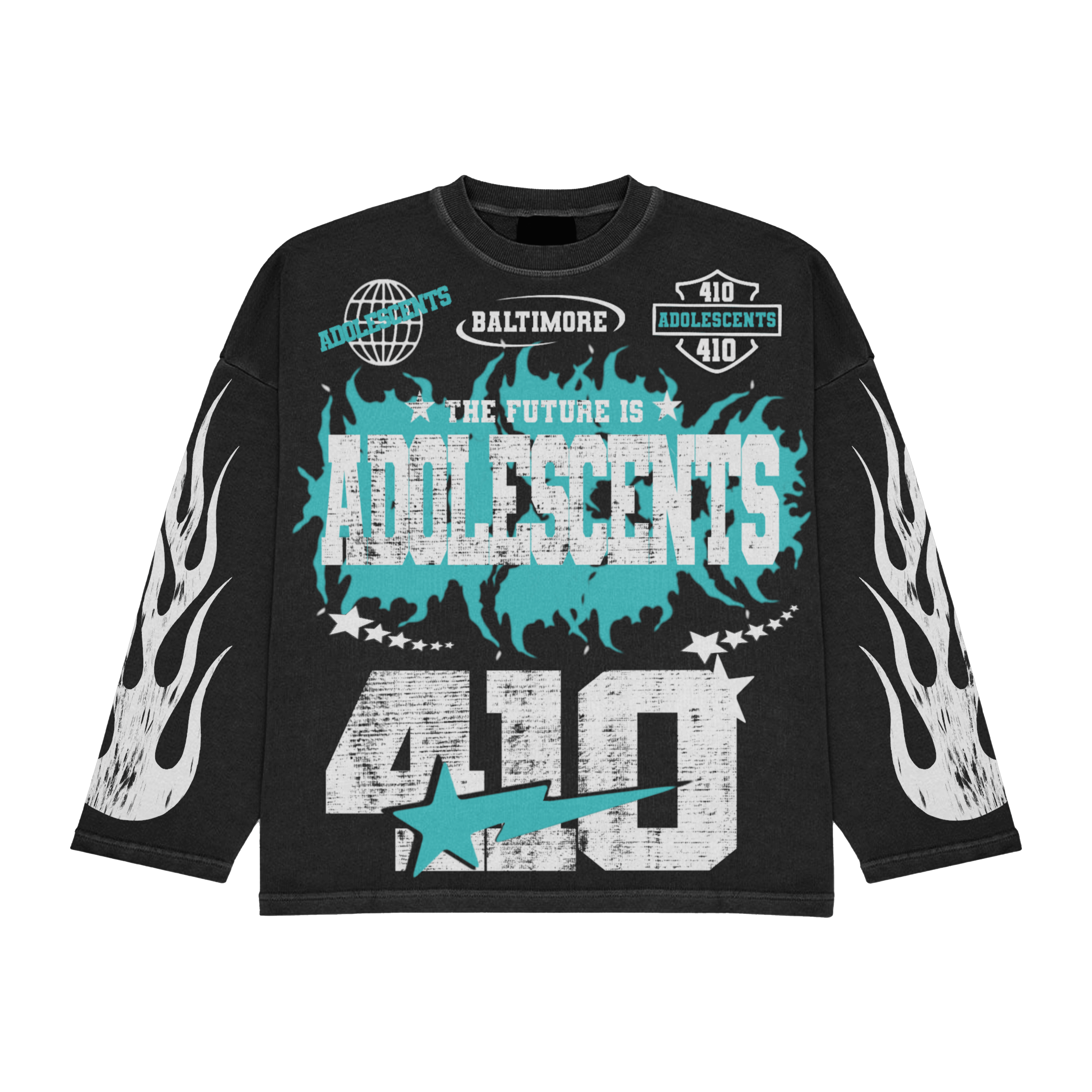 The Future is Adolescents Sweatshirt Teal