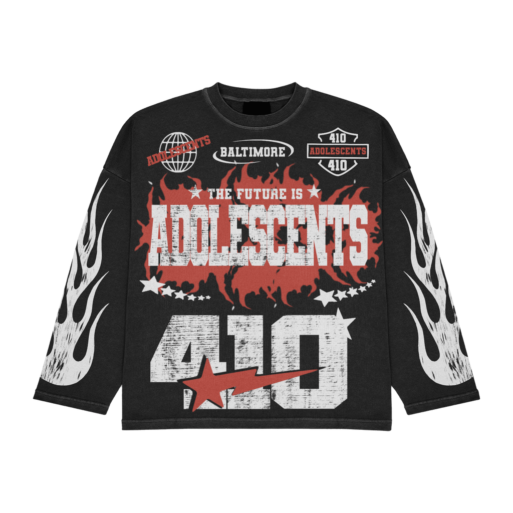 The Future is Adolescents Sweatshirt Red