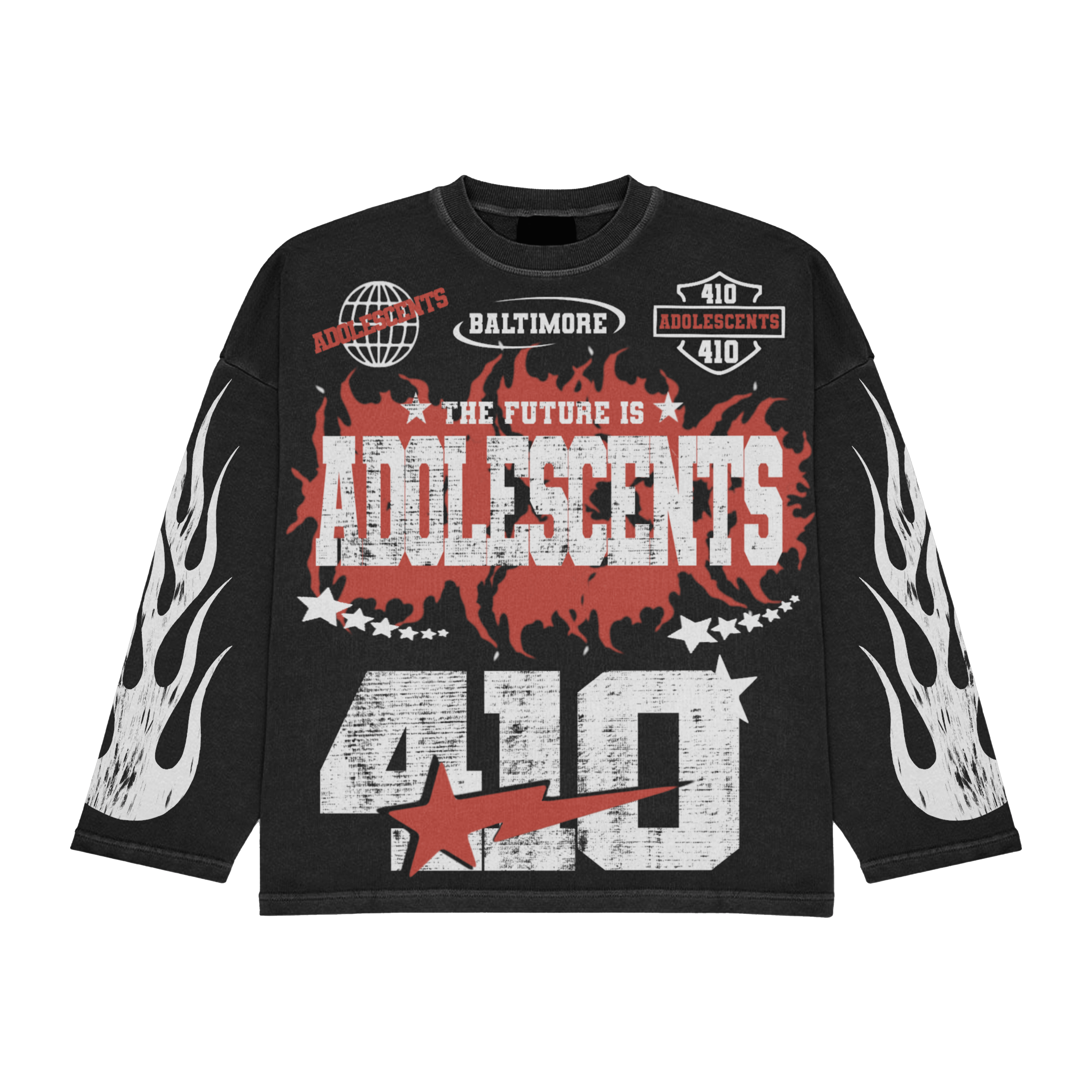 The Future is Adolescents Sweatshirt Red