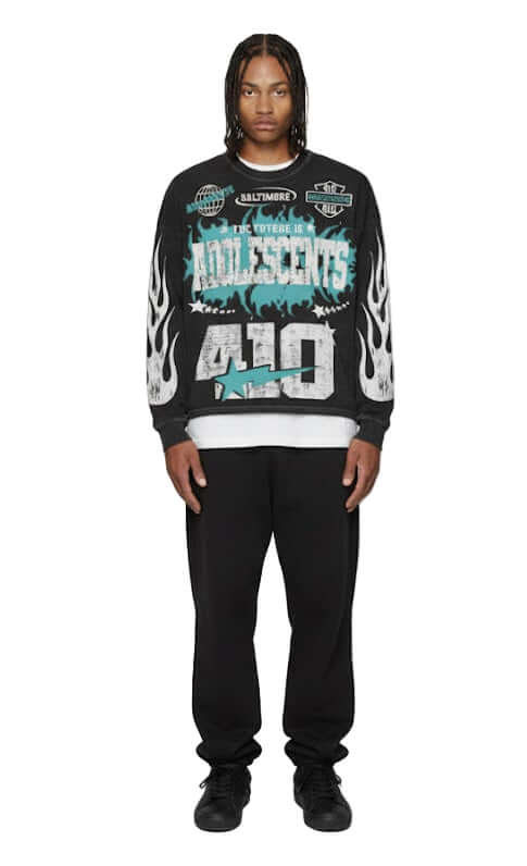 The Future is Adolescents Sweatshirt Teal